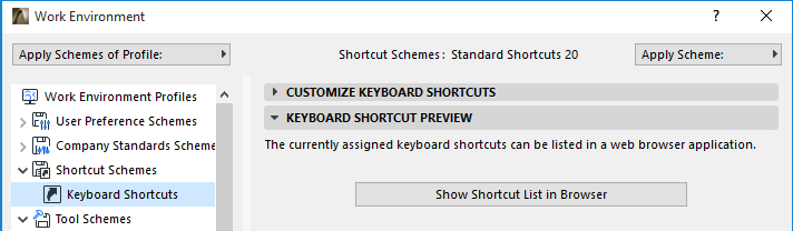 Shortcuts User Guide Page Graphisoft Help Center