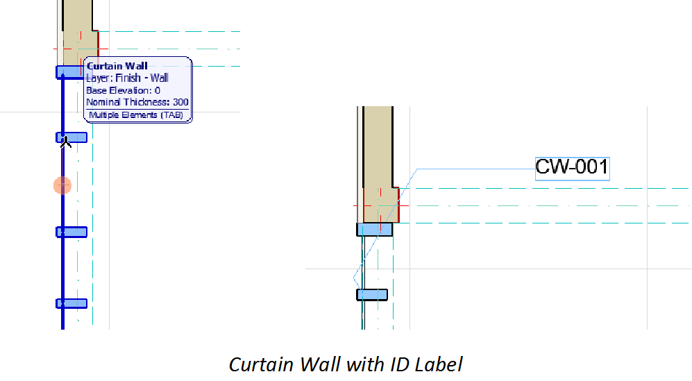 Labeling Curtain Walls User Guide Page Graphisoft Help