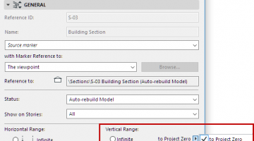 Section And Elevation Settings User Guide Page Graphisoft Help