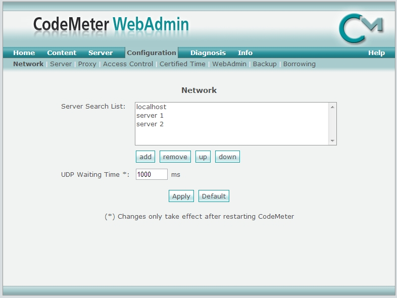 codemeter cmwan server